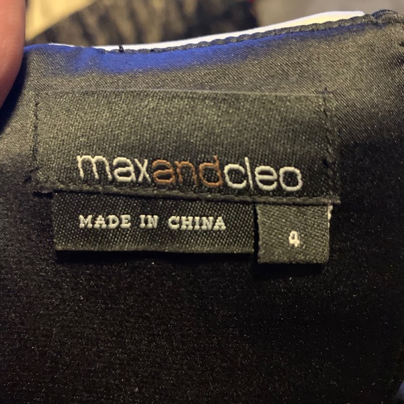 Black Satin Max & Cleo Dress - Picture 4 of 4